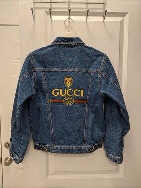 Vintage 80s Gucci Bootleg Denim Jacket